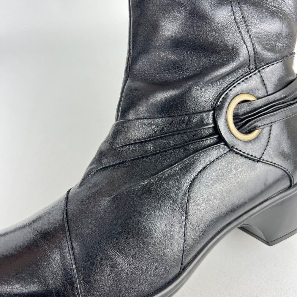 Clarks Black Heeled Boots - Picture 11 of 16